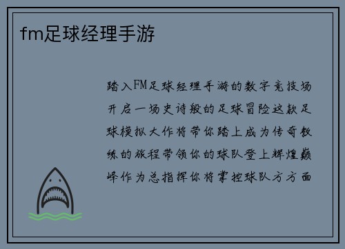 fm足球经理手游